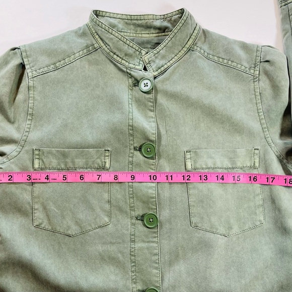 Hinge Women's Green Utility Jacket Size S - Picture 8 of 9